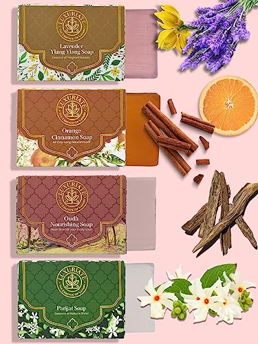 Oudh, Parijat, Orange Cinnamon, Lavender Ylang