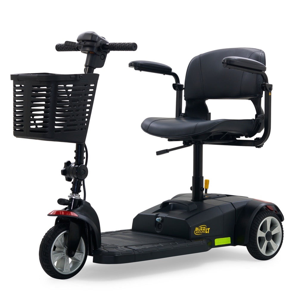 Golden Technologies BuzzAround LT 3-Wheel Mobility Scooter for Adults - Lightweight & Portable Electric Scooter for Seniors - Perfect for Shopping, Travel & Indoor/Outdoor Use