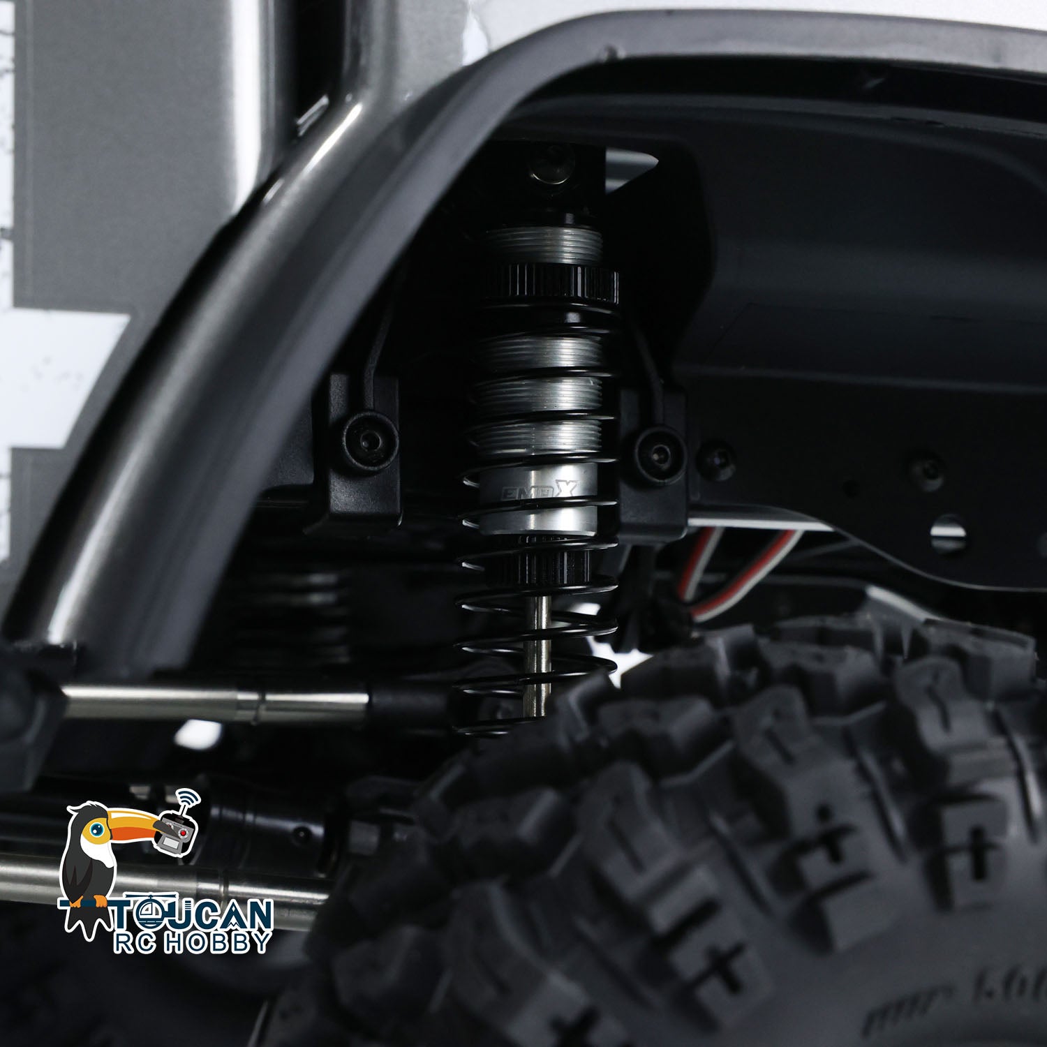 CrossRC 1/8 Scale EMO X4 4WD Off-Road RC Crawler Truck with LED Lights - US Stock | High Performance Radio Control Vehicle for Rock Crawling, Trail Adventures & Backyard Off-Roading