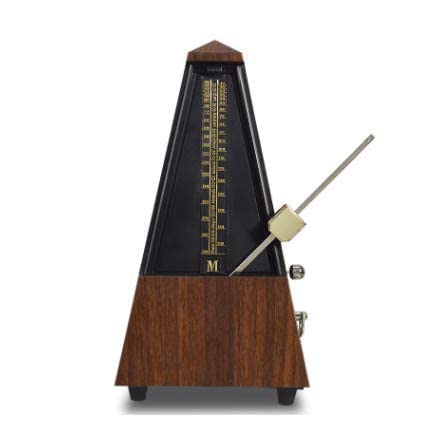 Vintage German Pure Copper & Teak Wood Mechanical Metronome - Antique Music Timer for Piano, Guitar & Instruments - Perfect for Practice, Studio & Home Décor