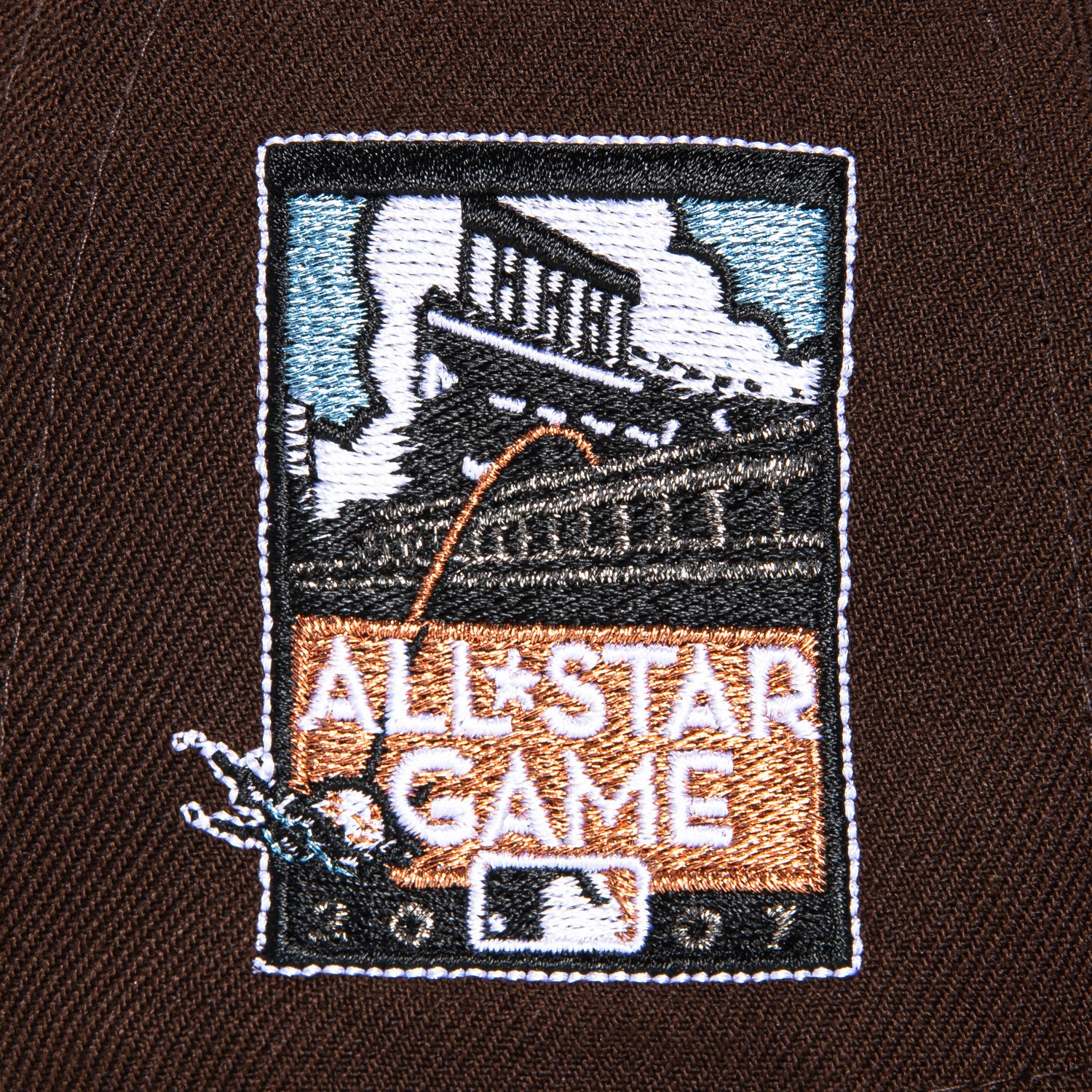 New Era 59Fifty San Francisco Giants 2007 All Star Game Patch Snapback Hat - Brown & Burnt Orange - MLB Baseball Cap for Sports Fans & Streetwear Fashion