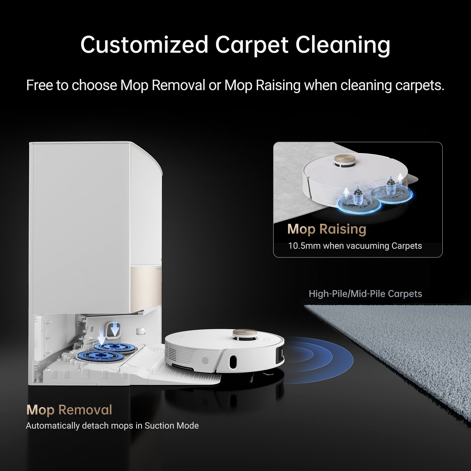 Dreame L20 Ultra Robot Vacuum and Mop Cleaner with Auto Mop Washing & Drying, Self-Refilling & Self-Emptying Base Station - Perfect for Hardwood Floors, Tile & Pet Hair Cleaning in Large Homes