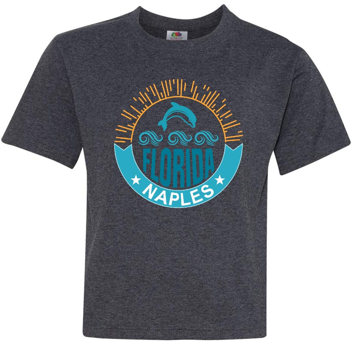 Inktastic Naples Florida Beach Vacation Youth T-Shirt - Comfortable Kids Travel Shirt for Summer Trips & Family Vacations