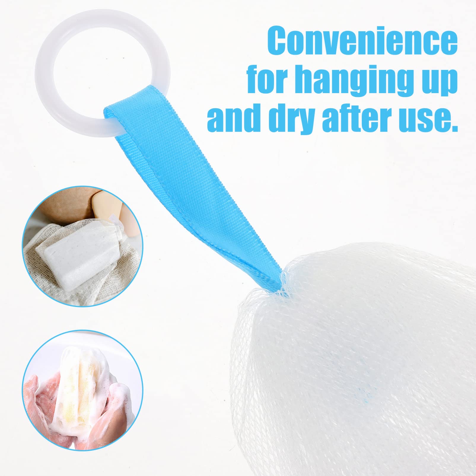 FOMIYES Exfoliating Face Soap Pouch - 2 Pack Reusable Soap Net for Body & Facial Cleansing | Gentle Skin Scrubber for Shower, Travel & Daily Skincare Routine