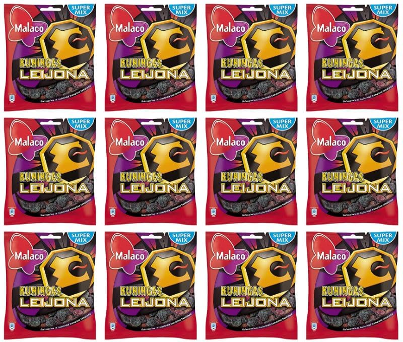 Cloetta Leijona Kuningas Assorted Candy Mix - 12 Packs (300g Each) | Bulk Finnish Sweets for Parties, Gifts & Office Snacks