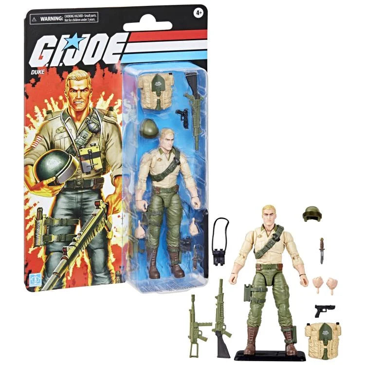 G.I. Joe Classified Series Retro Collection Duke Action Figure - 6-Inch Collectible Toy for Display & Play - Perfect for Fans, Collectors & Nostalgic Gift Giving