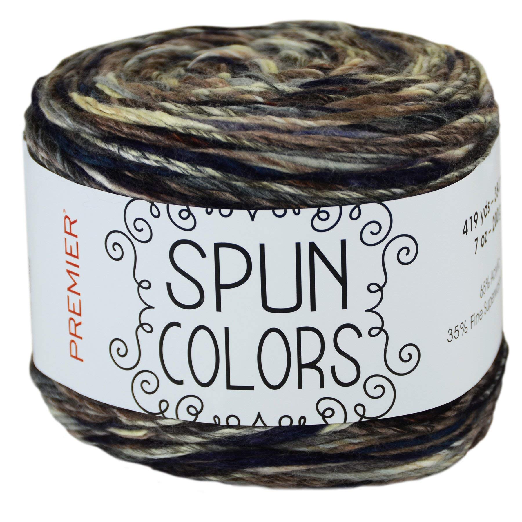 Premium Spun Colors - Soft Merino Superwash Blend Worsted Weight Roving Yarn for Knitting, Crocheting & DIY Crafts - Perfect for Sweaters, Scarves & Home Decor