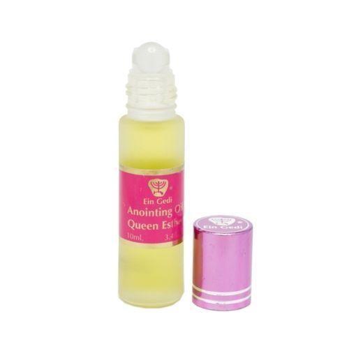 Anointing Oil Queen Esther Roll-On 10ml - Ein Gedi Holy Land Blessed in Jerusalem - Spiritual Prayer, Worship & Biblical Gift for Christians