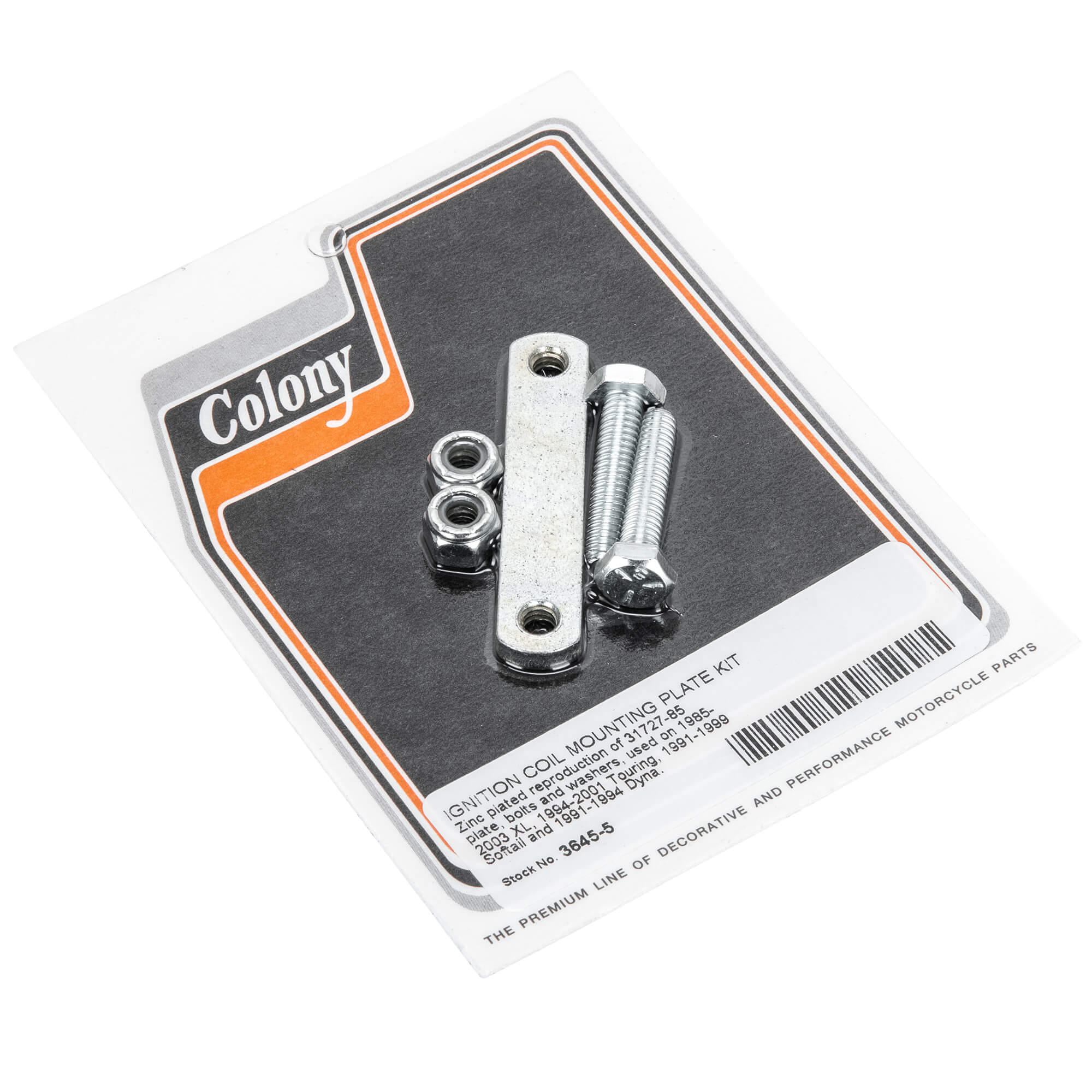 Harley Davidson Ignition Coil Mounting Plate Kit 1985-2003 - Fits XL, Touring, Softail & Dyna Models - Zinc Plated for Durability - Perfect for Motorcycle Maintenance & Performance Upgrades