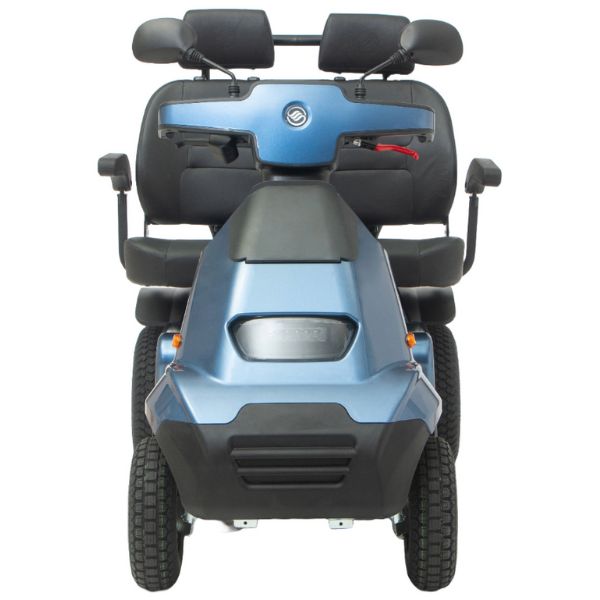 AFIKIM Afiscooter S4 Heavy Duty Mobility Scooter - Dual Seat Electric Scooter for Adults - Ideal for Outdoor & Indoor Use, Shopping, Travel & Daily Commuting