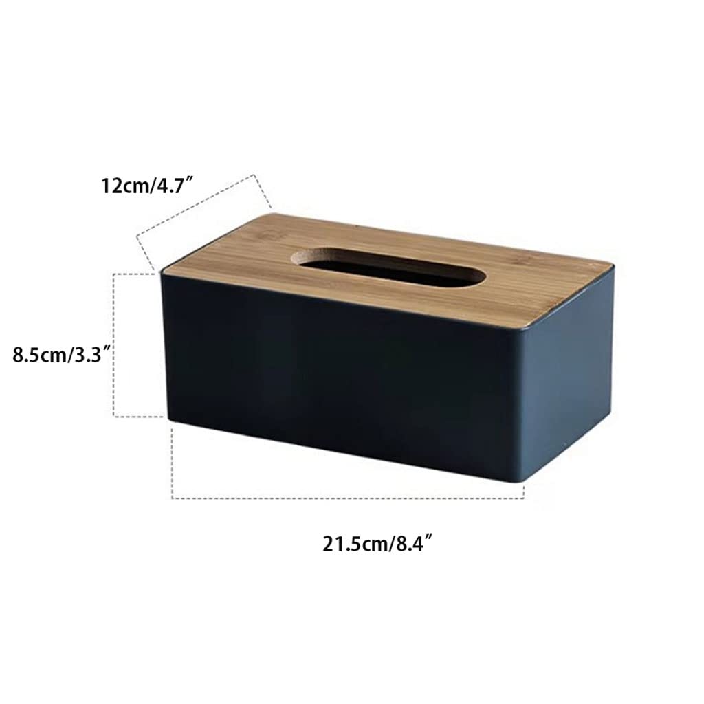 Premium Wooden Tissue Box Holder - Home & Car Decor Storage