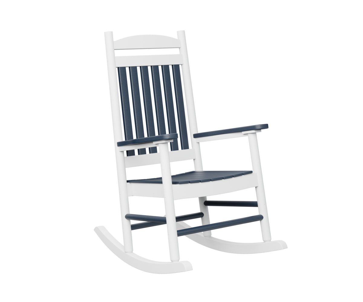 Navy Blue on White