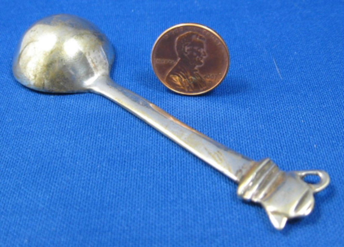 Vintage Silver Plated Tea Caddy Spoon & Teapot Finial - 1950s Antique Tea Scoop for Loose Leaf Tea Brewing & Tea Ceremony Accessories