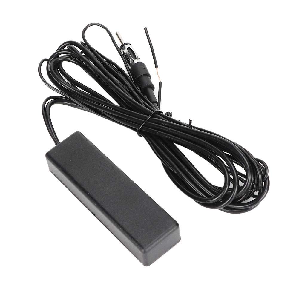 Qiilu Universal 12V Car Antenna Kit - AM/FM Radio Stereo Amplified Hidden Antenna for Auto Vehicles | Perfect for Car Audio Upgrade, Road Trips & Better Radio Reception