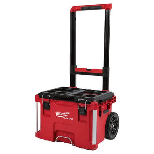 Milwaukee PACKOUT Rolling Tool Box - Heavy Duty Portable Tool Storage for Professionals | Perfect for Construction Sites, Workshops & Jobsite Organization
