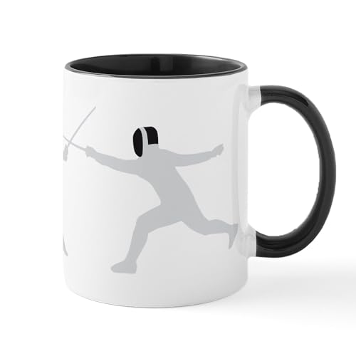 White/Black Inside - Fencing Mug