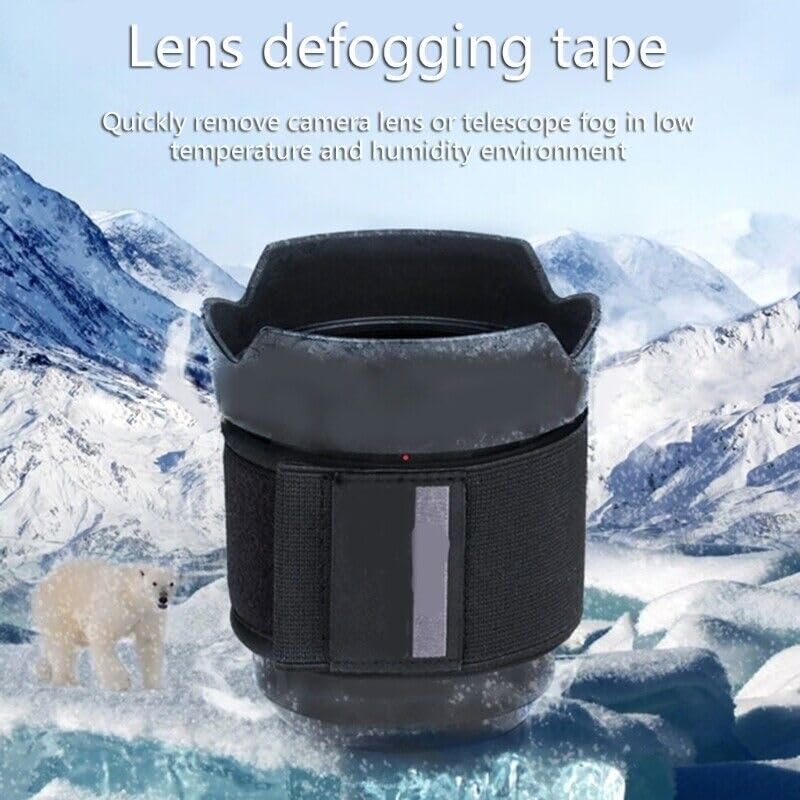 USB Dew Heater Strip for Camera Lens & Telescopes - 3-Level Temperature Control, Electric Defogging Heating Belt with USB Power - Perfect for Astrophotography, Outdoor Photography & Cold Weather Shooting