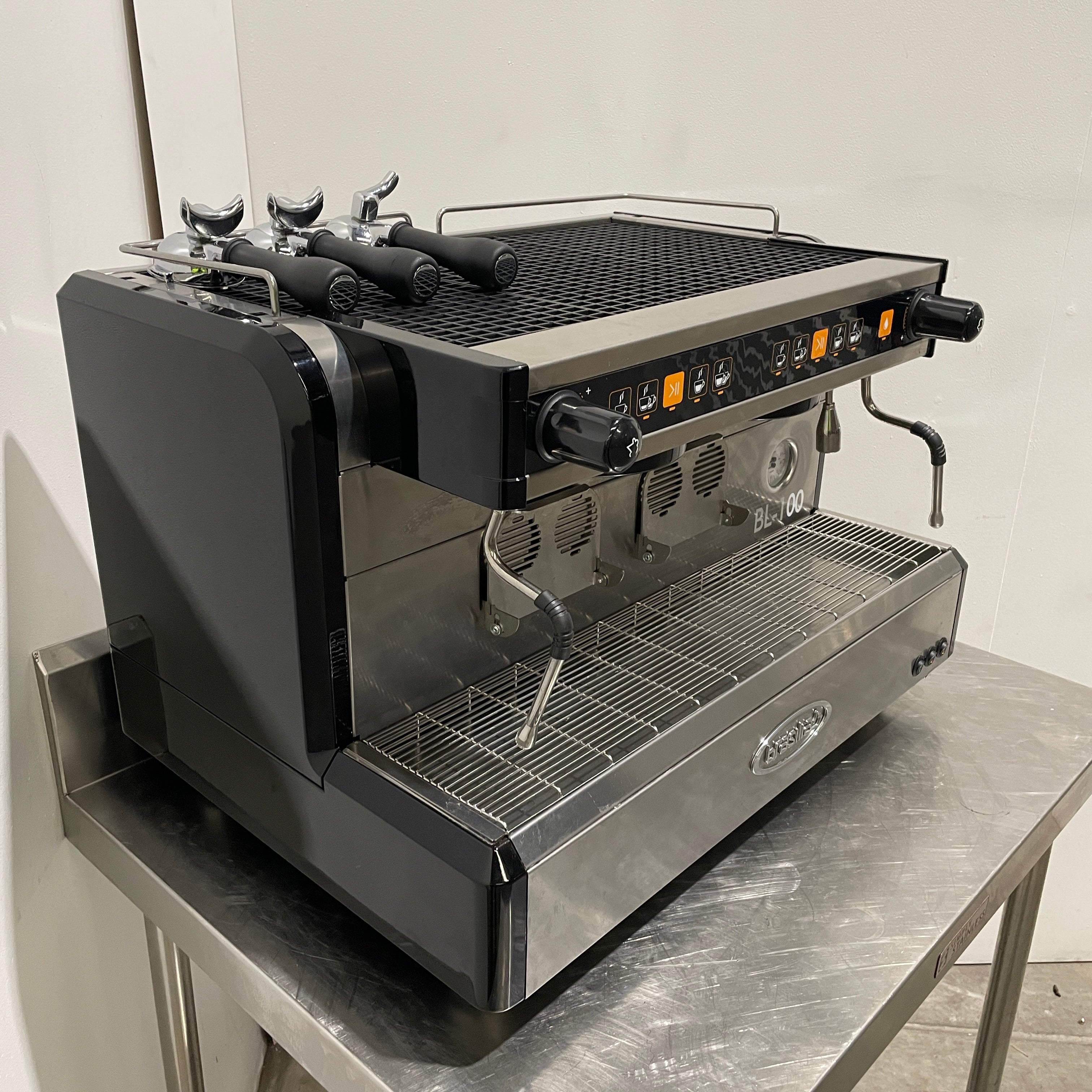Brasilia BL 100 2 Group Commercial Coffee Machine for Restaurants & Cafes - Professional Espresso Maker with High Capacity