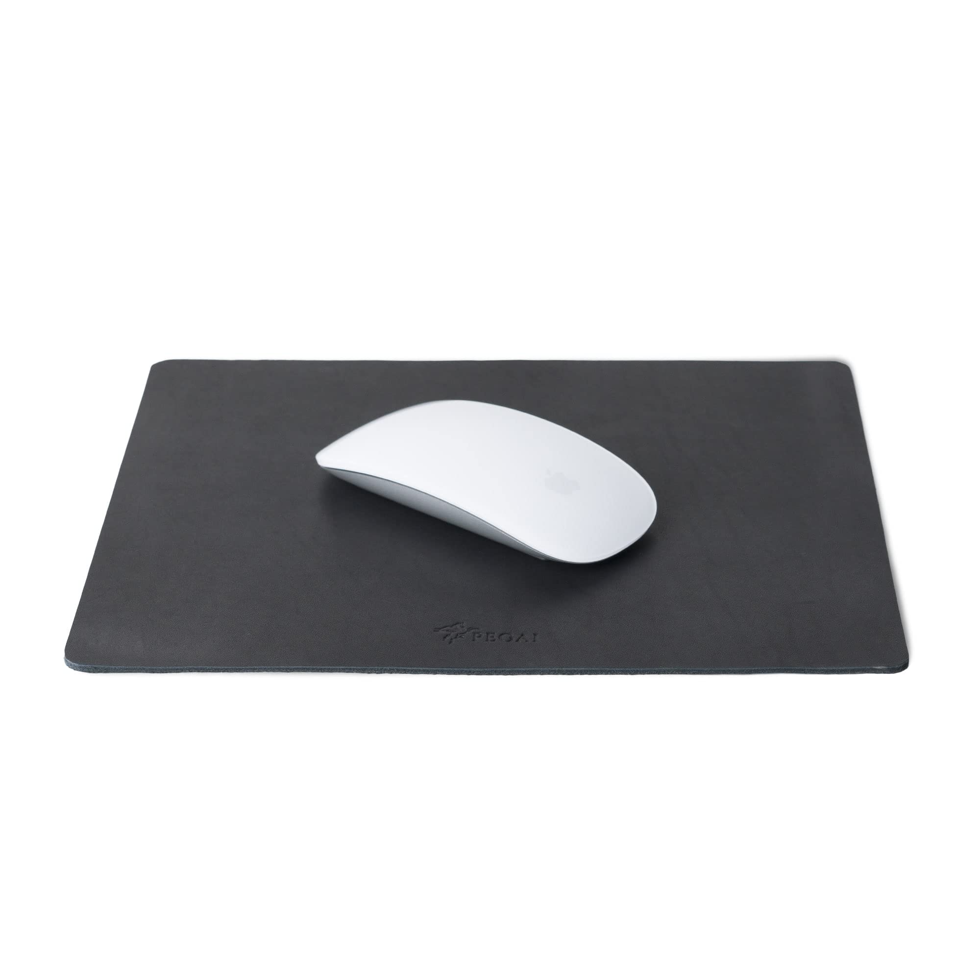 Premium PEGAI Leather Mouse Pad for Computer & Laptop - Non-Slip, Waterproof Desk Protector Mat for Office, Gaming & Home Use (Black, Western Style)