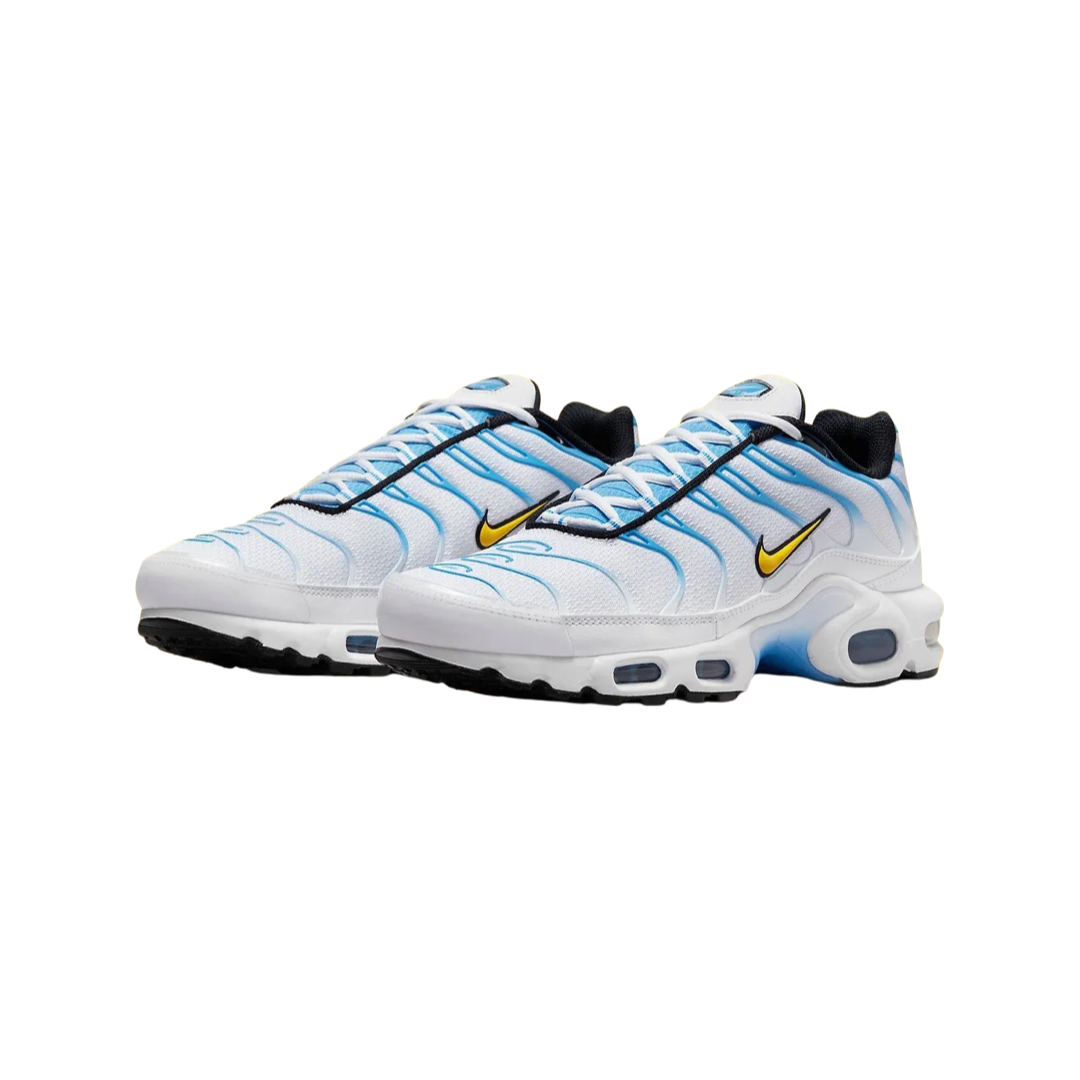 Nike Air Max Plus Running Shoes - Poseidon Blue/University Gold/White for Men | Comfortable Cushioned Sneakers for Running, Gym & Casual Wear
