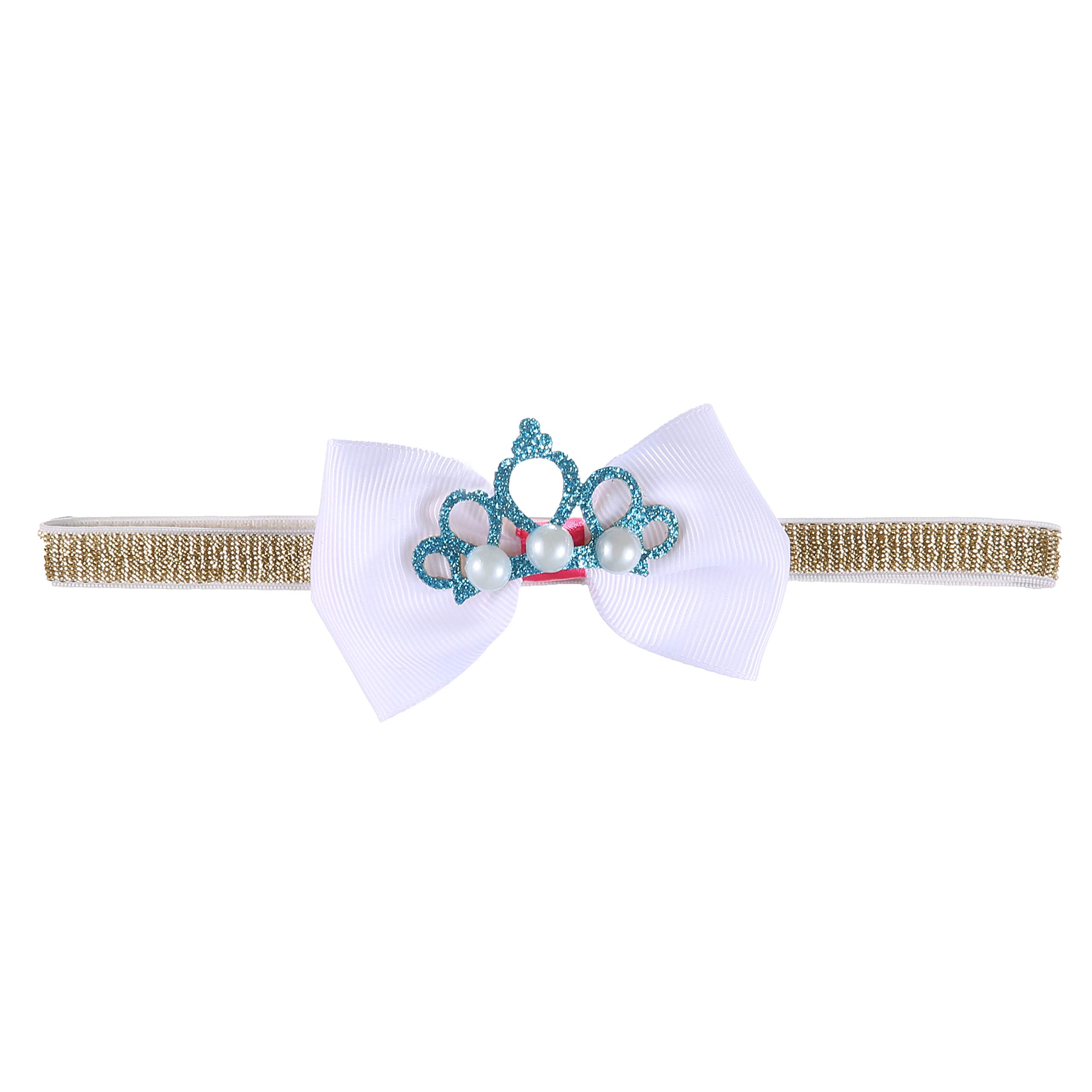 Baby Girls Bow Headbands Set - 6PCS Infant Toddler Hair Accessories for Newborn, Birthday, Photography & Party - Soft Elastic Headbands for Kids