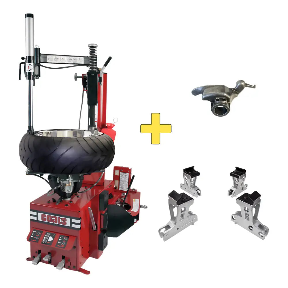 Coats RC 55 Electric Motorcycle Tire Changer with Robo Arm - Professional ATV & Dirt Bike Tire Changing Machine for Motorcycle Shops & DIY Enthusiasts