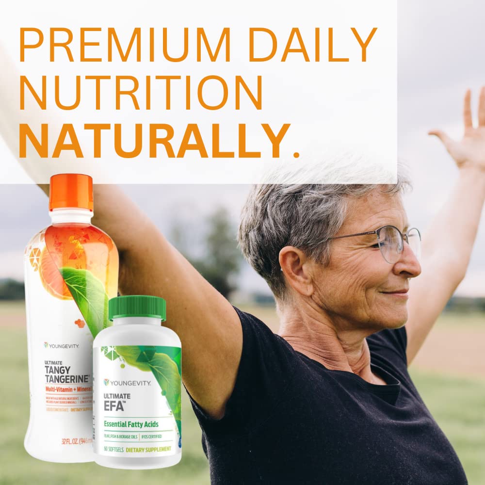 Youngevity Essential 90 Pak - Complete Multivitamin Supplement with 90 Essential Nutrients | Vitamin C, Minerals, Amino & Fatty Acids | Tangy Tangerine Flavor | 30-Day Supply | Supports Immune System, Energy & Overall Health | Perfect for Daily Wellness Routine & Active Lifestyle