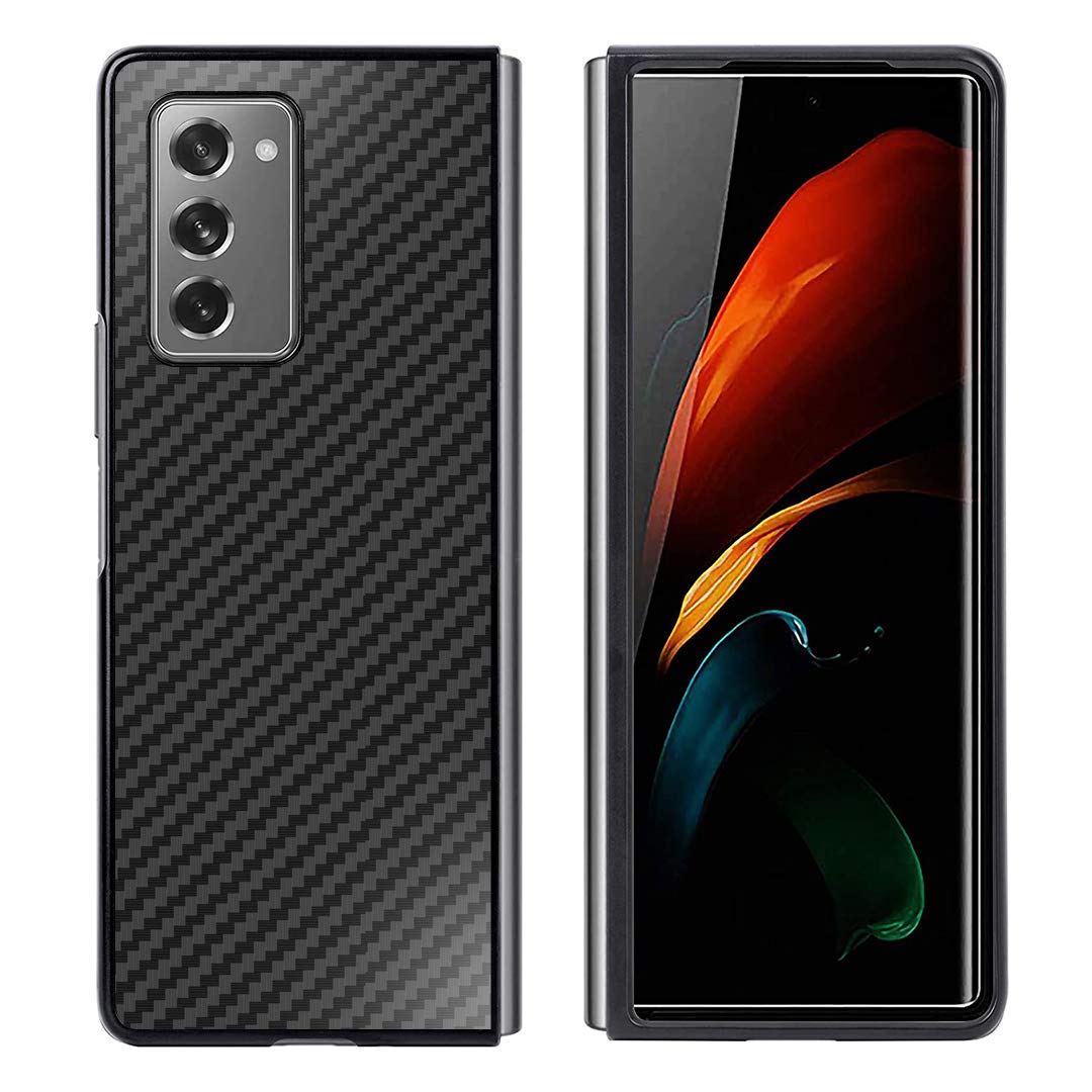 Premium Carbon Fiber Case for Samsung Galaxy Z Fold 2 - Slim Protective Cover with Anti-Scratch Technology | Perfect for Business Professionals & Travelers
