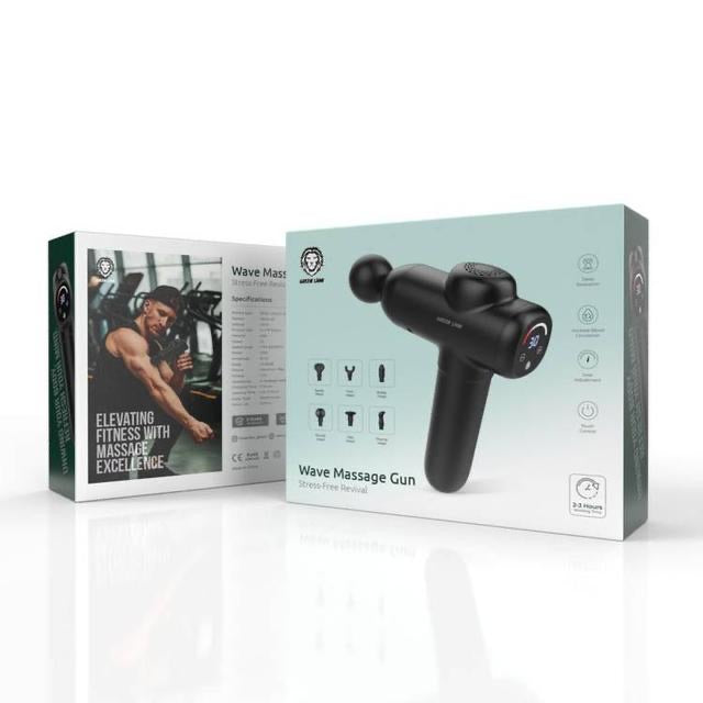 Green Lion Deep Tissue Massage Gun - Professional Percussion Therapy Device for Muscle Pain Relief & Recovery - Perfect for Athletes, Gym Workouts & Post-Exercise Recovery