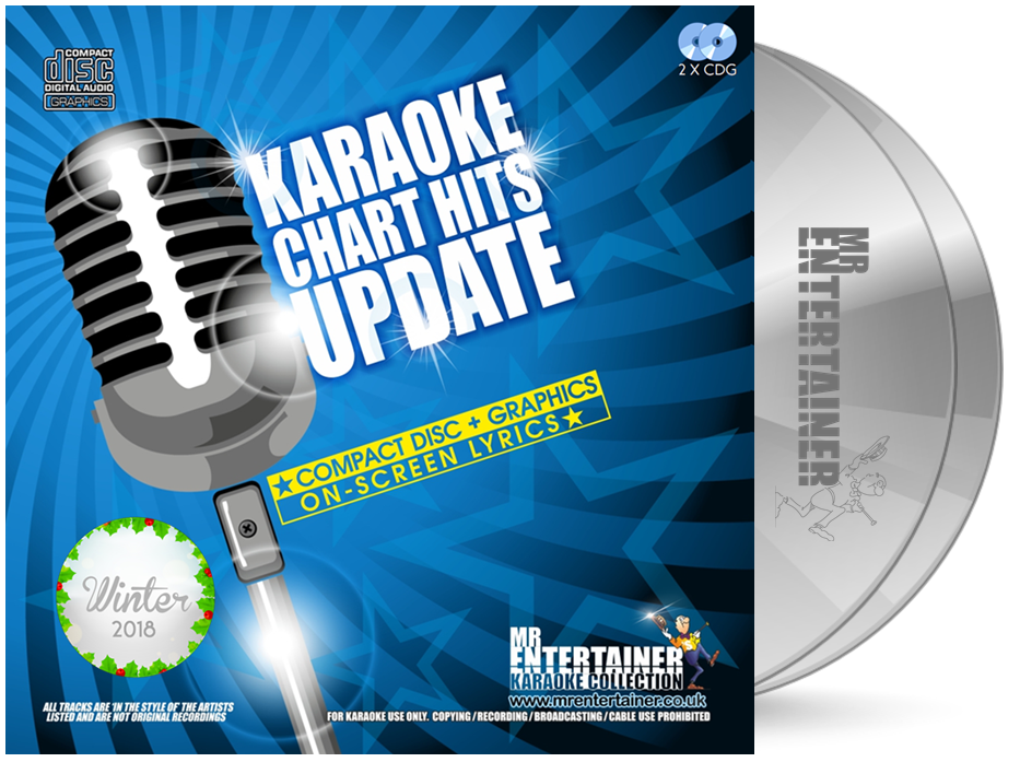 Mr Entertainer Karaoke Chart Hits Update Winter 2018 - Top Karaoke Songs for Parties & Home Entertainment