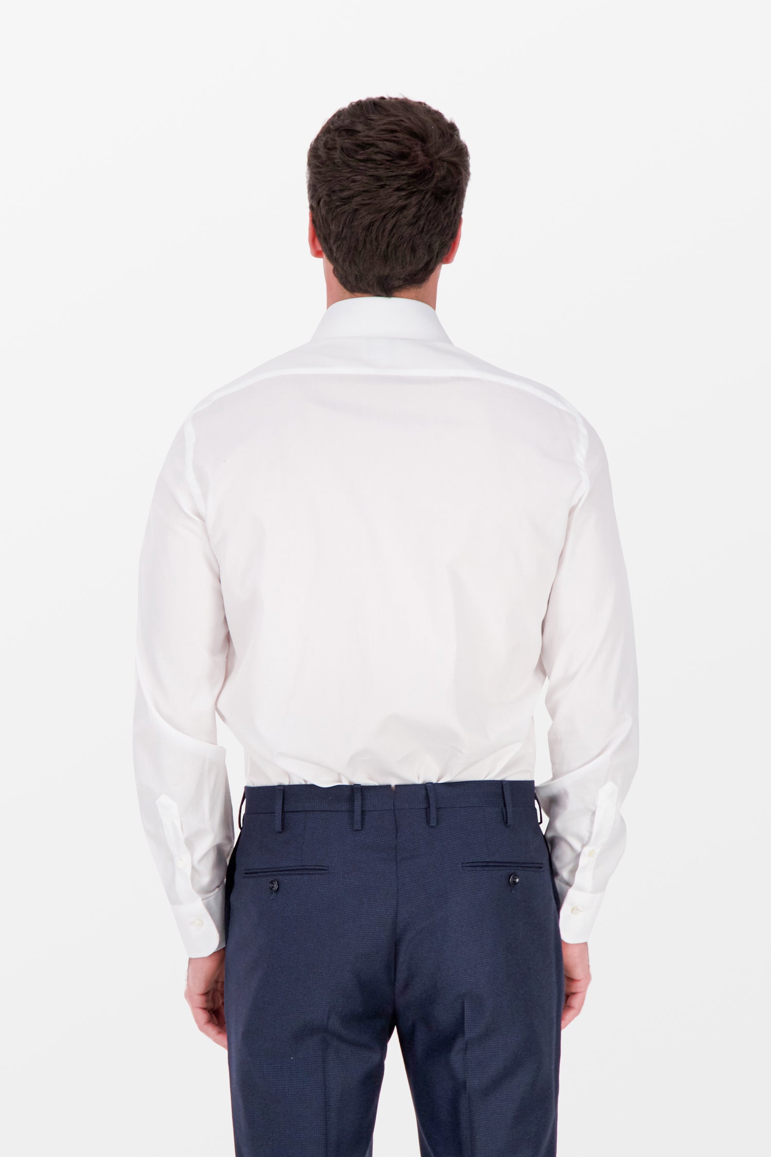 Barba Napoli White Classic Dress Shirt for Men - Premium Italian Cotton Formal Wear for Business & Special Occasions