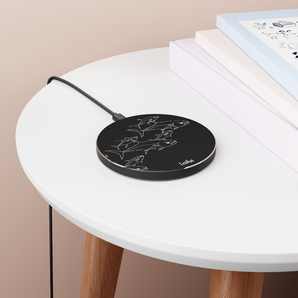 Da Hammah Fast Wireless Charger - 15W Qi-Certified Charging Pad for iPhone, Samsung, AirPods & More | Perfect for Home, Office & Nightstand Charging