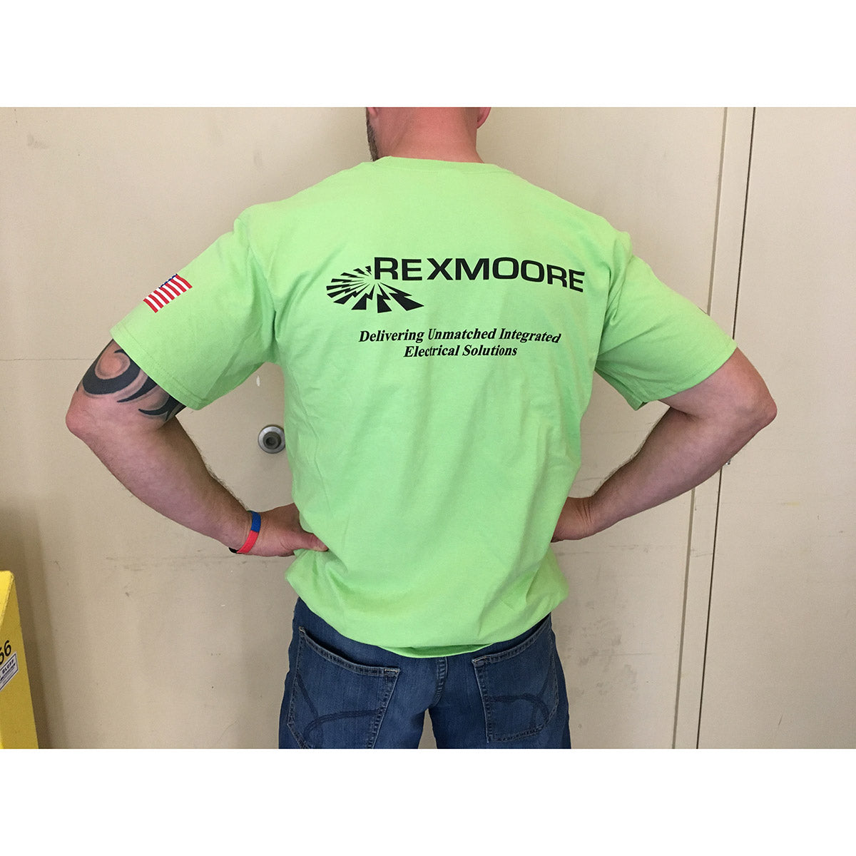 5XL Short Sleeve T-Shirt with Rex Moore Logo - Comfortable Oversized Cotton Tee for Men - Perfect for Casual Wear, Gym & Everyday Use