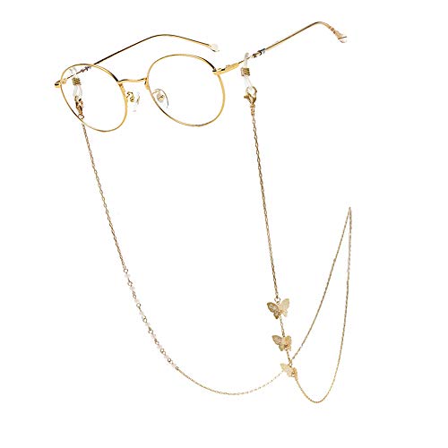 3 Butterflies / Rose Quartz Stone Chain