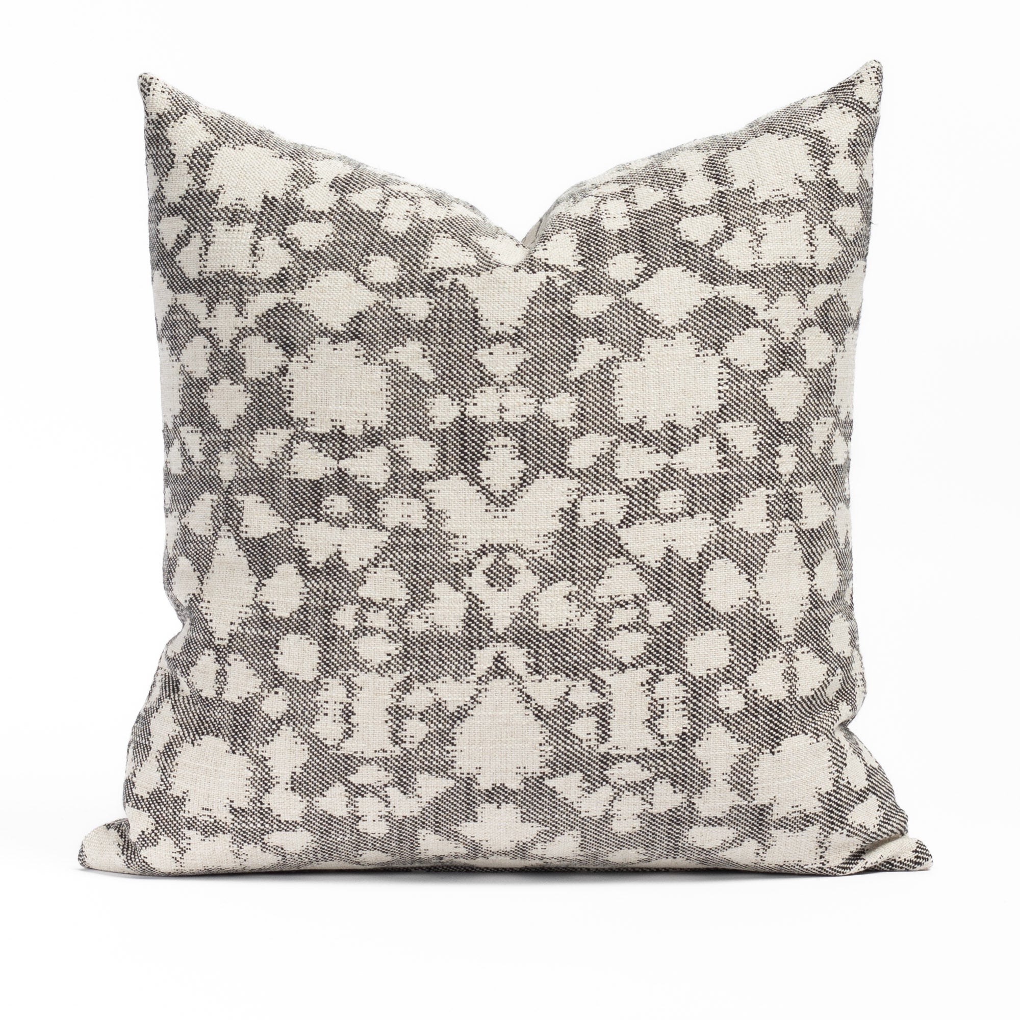Astrid 20x20 Decorative Throw Pillow Cover - Soft Domino Pattern Cushion for Sofa, Bed, Living Room & Home Decor