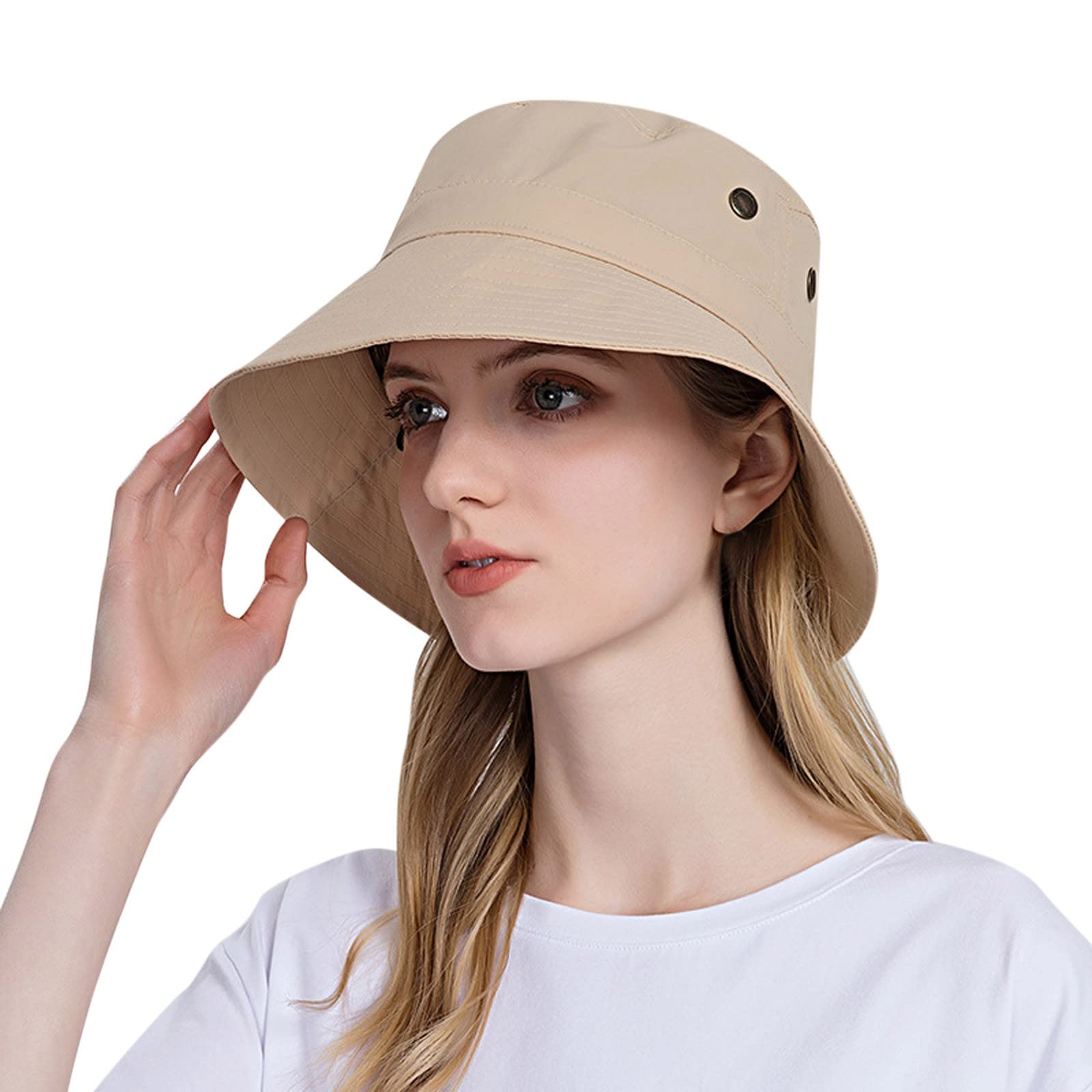 Stylish Wide Brim Sun Hat for Women & Men - UPF 50+ UV Protection Adjustable Bucket Hat - Perfect for Beach, Fishing, Gardening & Outdoor Summer Activities