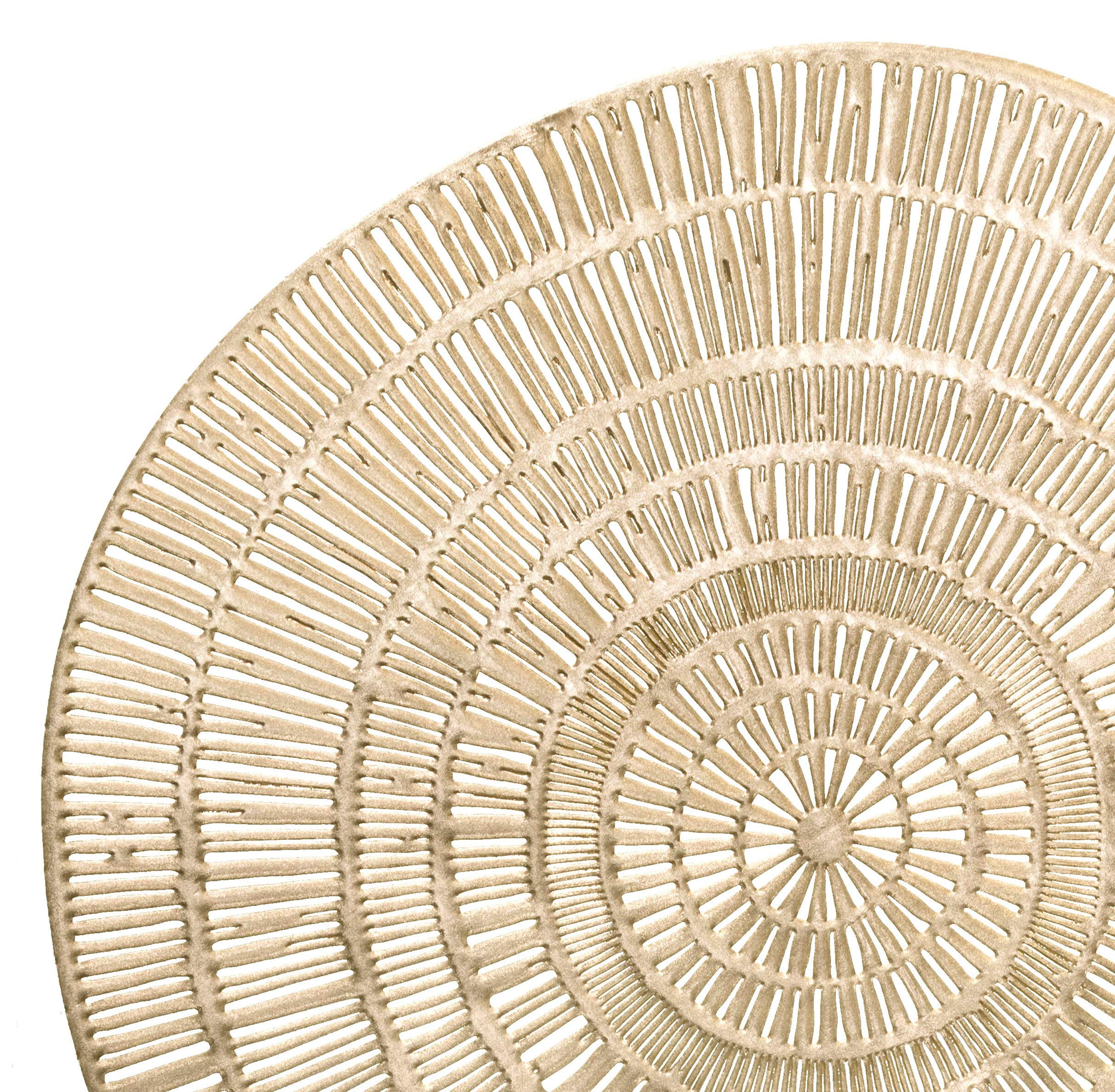 120-Pack Premium Pressed Vinyl Metallic Placemats - Elegant Cleo Gold Wedding Table Decor & Dining Centerpiece for Parties, Banquets, and Special Events
