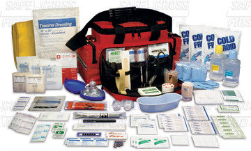 Premium Cordura Trauma Crisis Standard Kit - First Aid Emergency Medical Bag for First Responders, EMTs, and Survival Preparedness