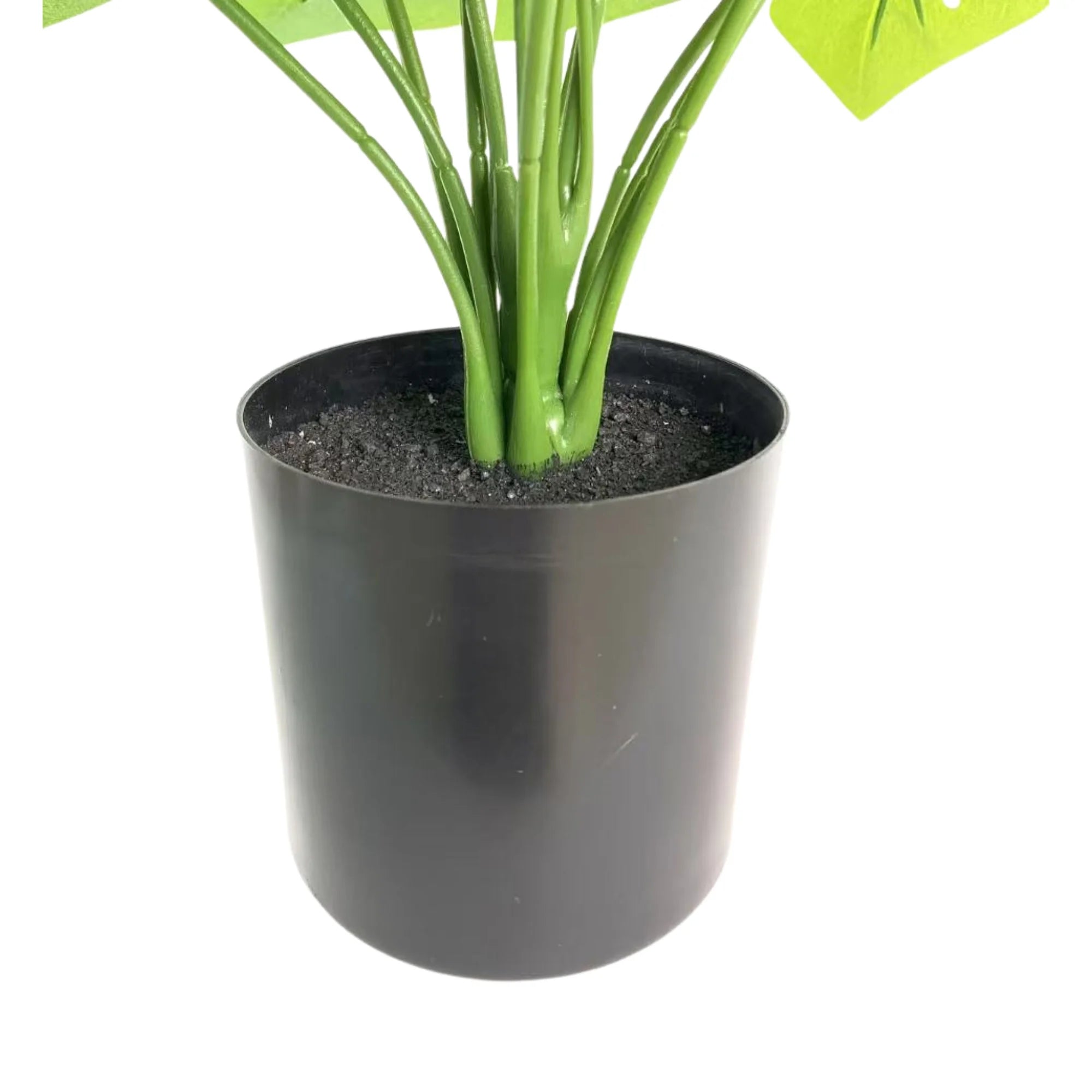 Mini Monstera Plant - 50cm Decorative Potted Greenery for Home & Office - Perfect for Indoor Decor, Housewarming Gifts, and Shelf Styling