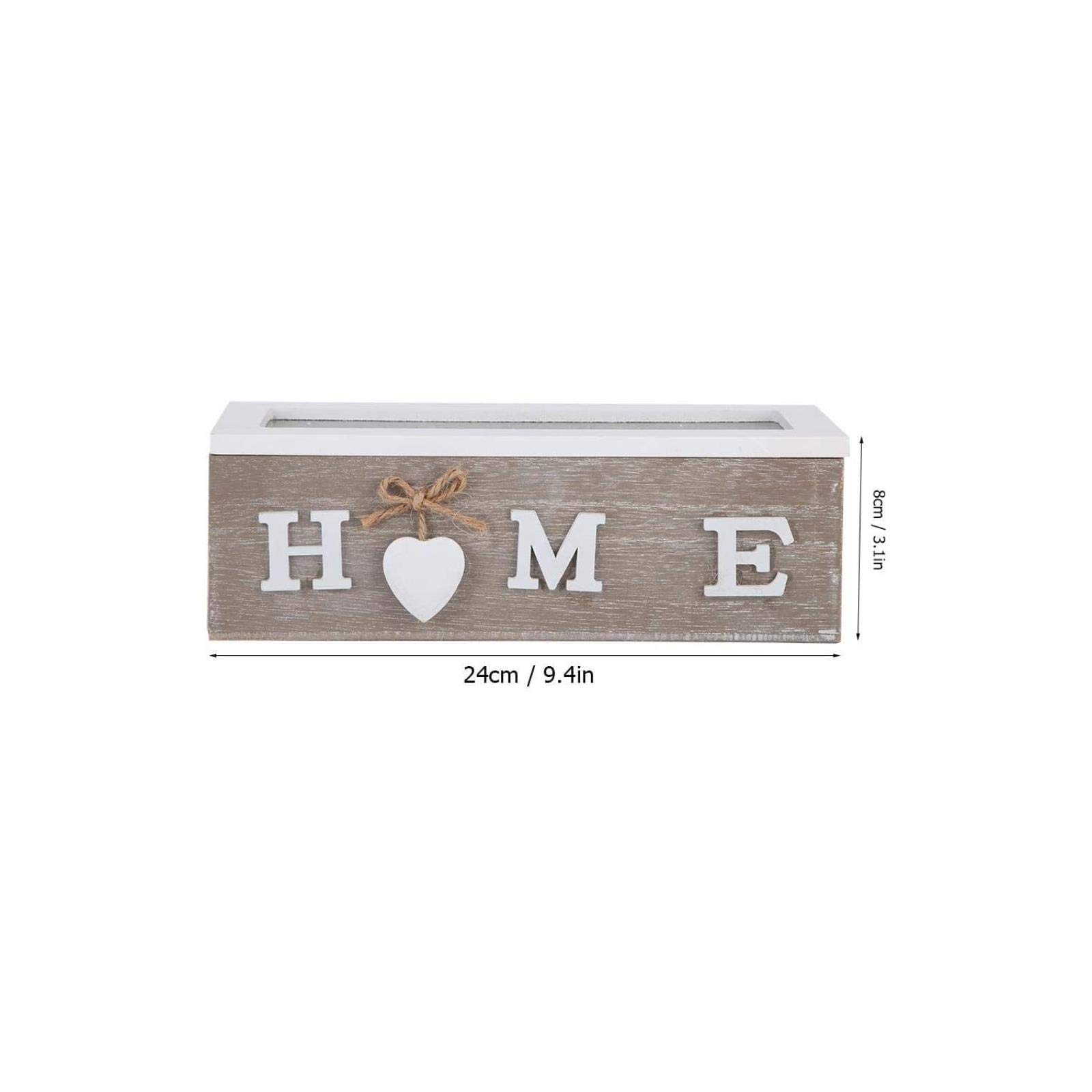 Premium Tea Bag Jewelry Organizer Box - 3 Compartment Desktop Storage Container for Tea Bags, Earrings & Small Accessories | Perfect for Home, Office & Travel Organization