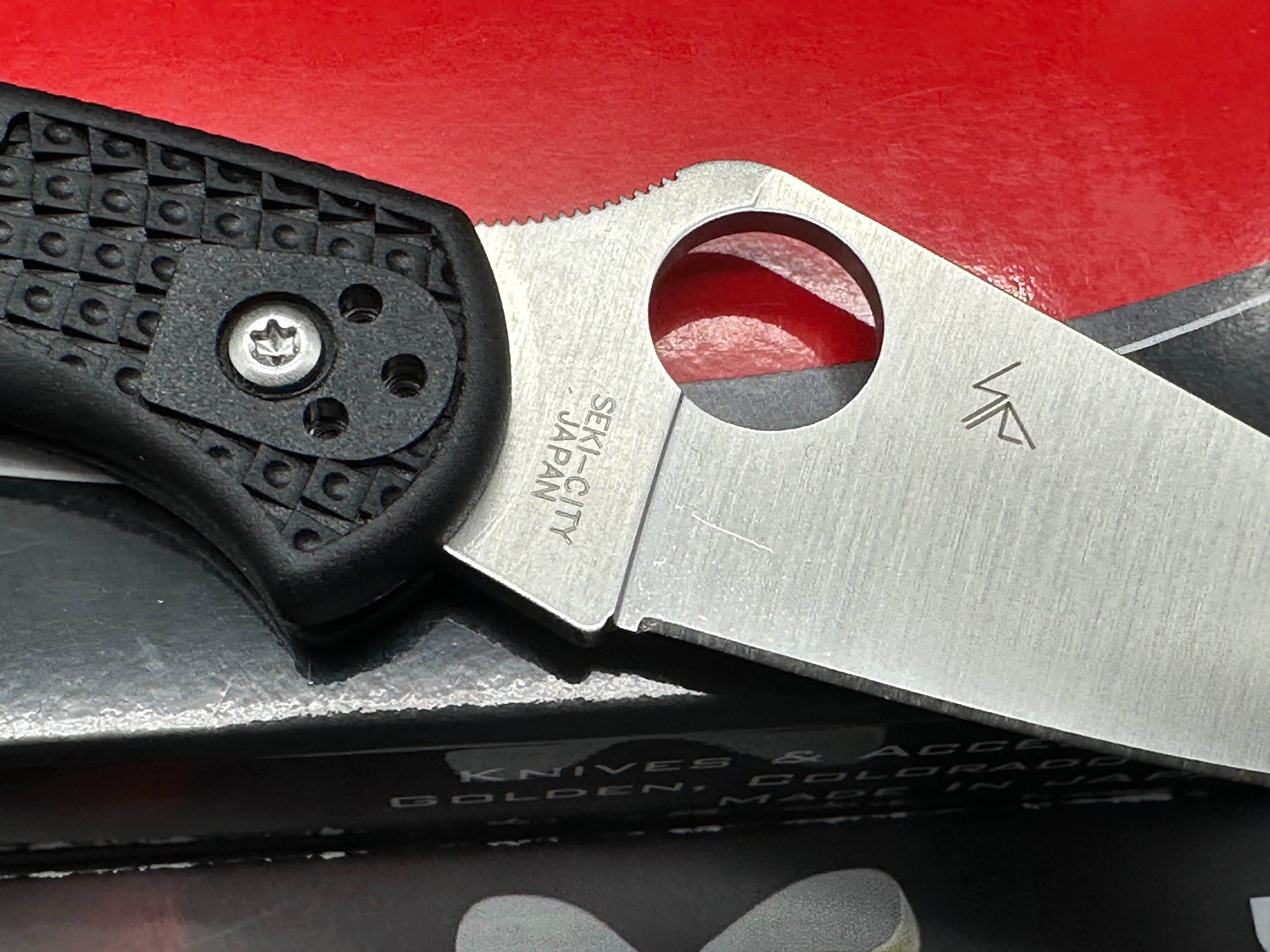 Spyderco Delica 4 Lightweight Folding Knife - VG-10 Stainless Steel Satin Blade, Black FRN Handle - EDC, Camping, Hiking & Outdoor Survival Tool