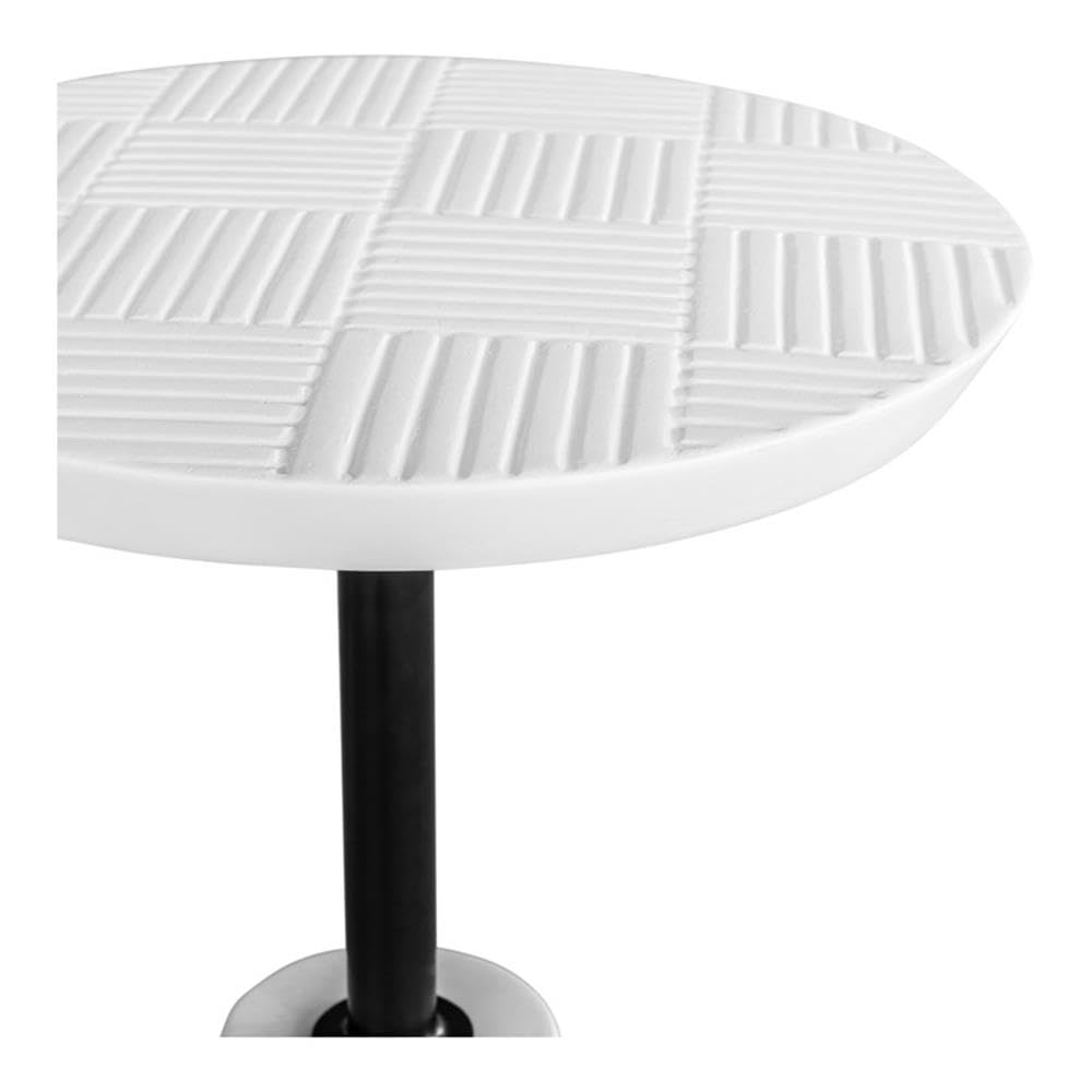 Moe's Home Collection Outdoor Accent Table - Weather-Resistant Side Table for Patio, Garden, Poolside & Deck - Modern Foundation Design for Outdoor Living Spaces
