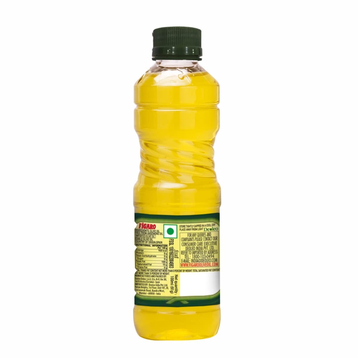 Premium Extra Virgin Figaro Olive Oil - Cold Pressed, Organic, Rich Flavor for Cooking, Salads & Healthy Recipes - Perfect for Mediterranean Dishes & Gourmet Meals