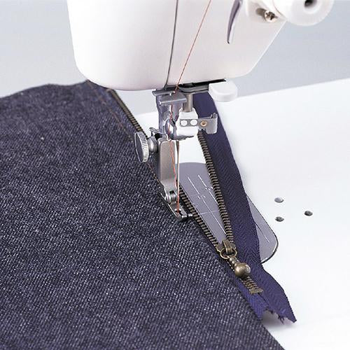 Brother PQ Series Hinged Zipper Foot - F048 SA172 Sewing Machine Presser Foot for Smooth Zipper Installation | Perfect for Dresses, Bags & DIY Projects