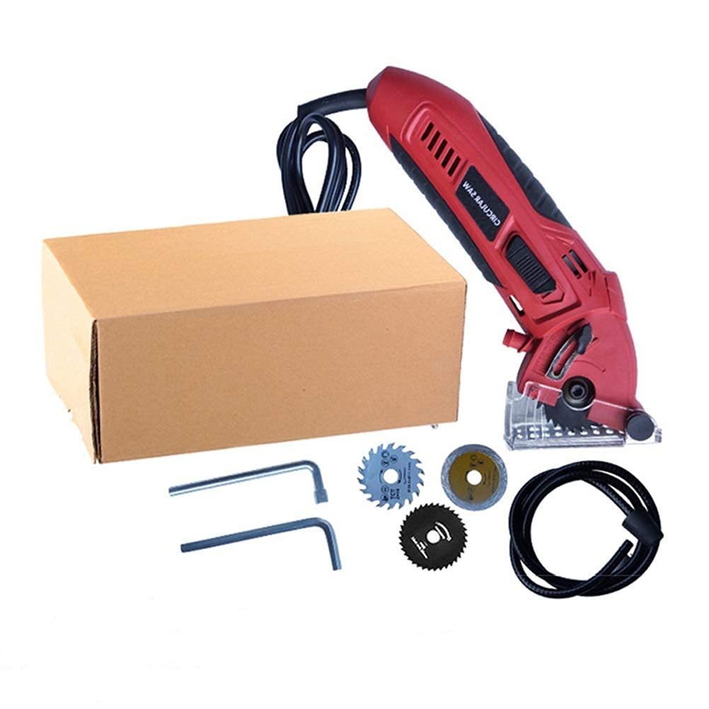 400W Mini Electric Circular Saw - Portable Metal Chain Saw for Woodworking, DIY & Home Projects | Cutting Machine for Wood, Metal & Plastic | Perfect for Crafting, Renovation & Construction