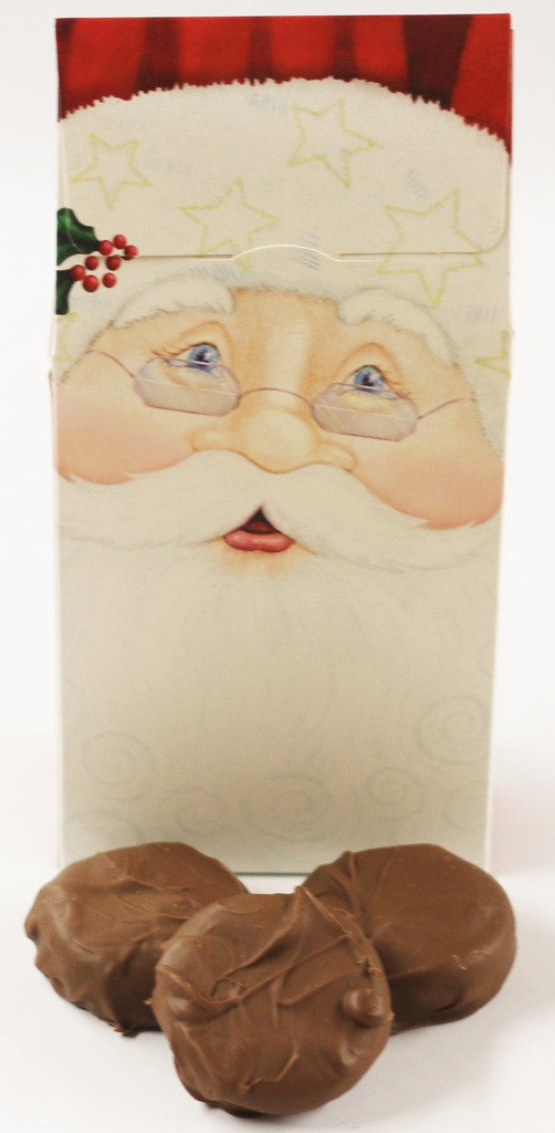 Scott's Cakes Milk Chocolate Covered Oreos - 8 oz Standing Santa Gift Box | Holiday Treats, Christmas Party Favors & Festive Desserts for Gifting