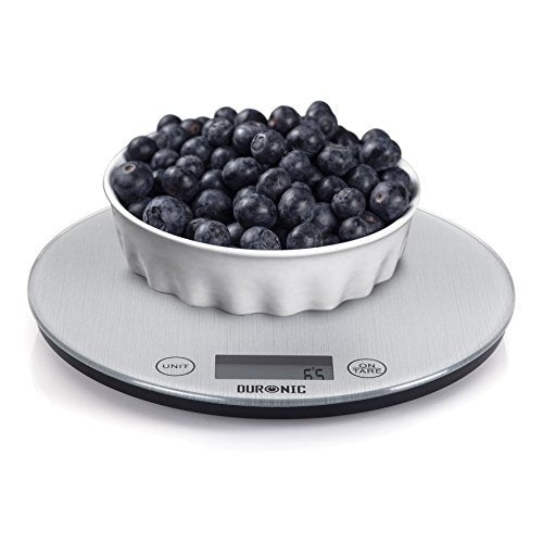 Duronic KS1055 Digital Kitchen Scale - Electronic Food Scale for Precise Measuring in Cooking, Baking, Postal Mail & Pet Food - LCD Display with Tare Function | Perfect for Home Chefs, Bakers & Pet Owners