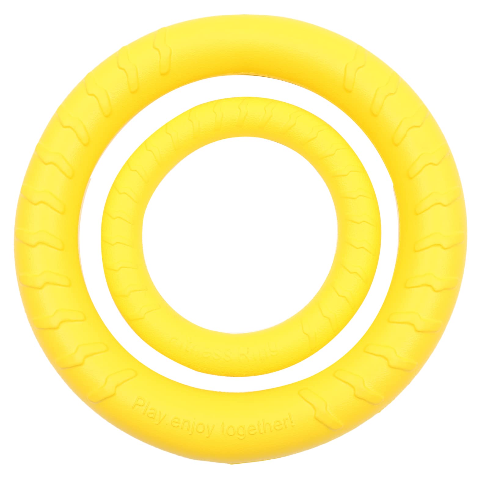 **iFundom 2-Pack Dog Flying Disc Toys – Durable Chew-Resistant Flyer for Puppies & Adult Dogs – Teeth Cleaning Molar Chew Toy (Random Colors) – Perfect for Outdoor Play, Fetch & Dental Health**