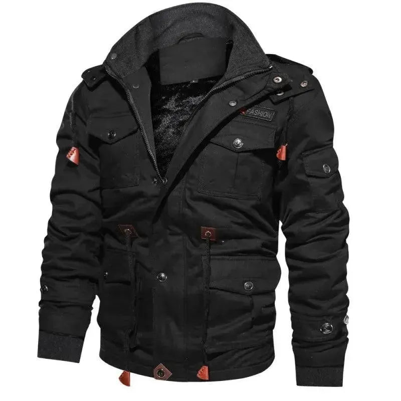 Stylish Men's Casual Cotton Jacket - Lightweight Comfortable Outdoor Spring Fall Jacket for Hiking, Travel & Daily Wear