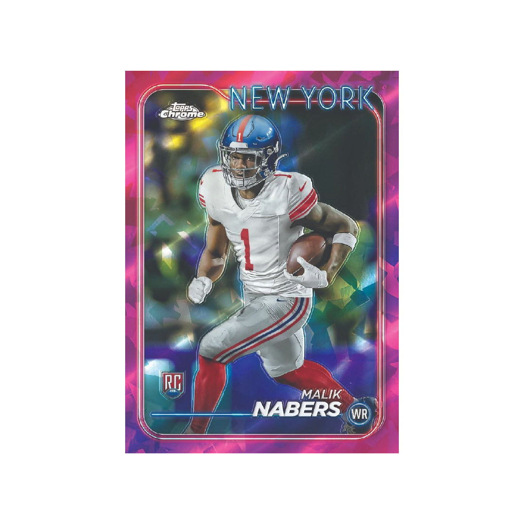 2024 Topps Chrome Sapphire Football Hobby Box - Premium Trading Cards for Collectors & Fantasy Sports Fans - Perfect for Gifts, Investments, and Game Day Excitement